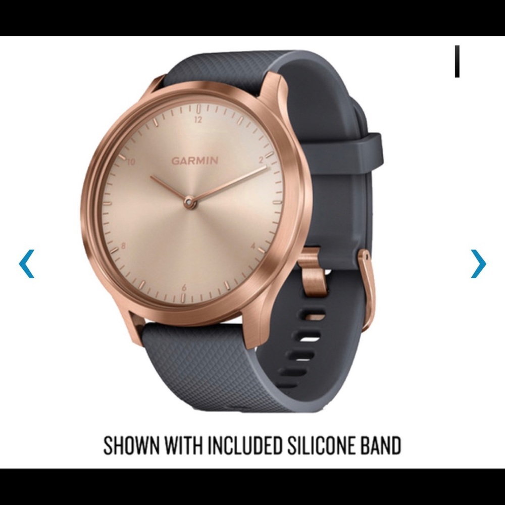 Garmin Vivomove HR Premium Rose Gold w/ Gray Suede